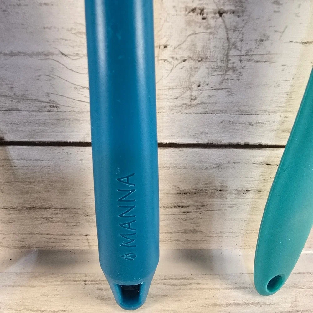 Core Kitchen Manna Silicone Tool Set Spatula Bottle Brush Scraper Grey Blue Teal